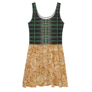 Fitted Skater Dress (Her/Muliebris)(Rind#10 Tree Link Ouroboros Smith Fabric) RJSTHW2021 RJS