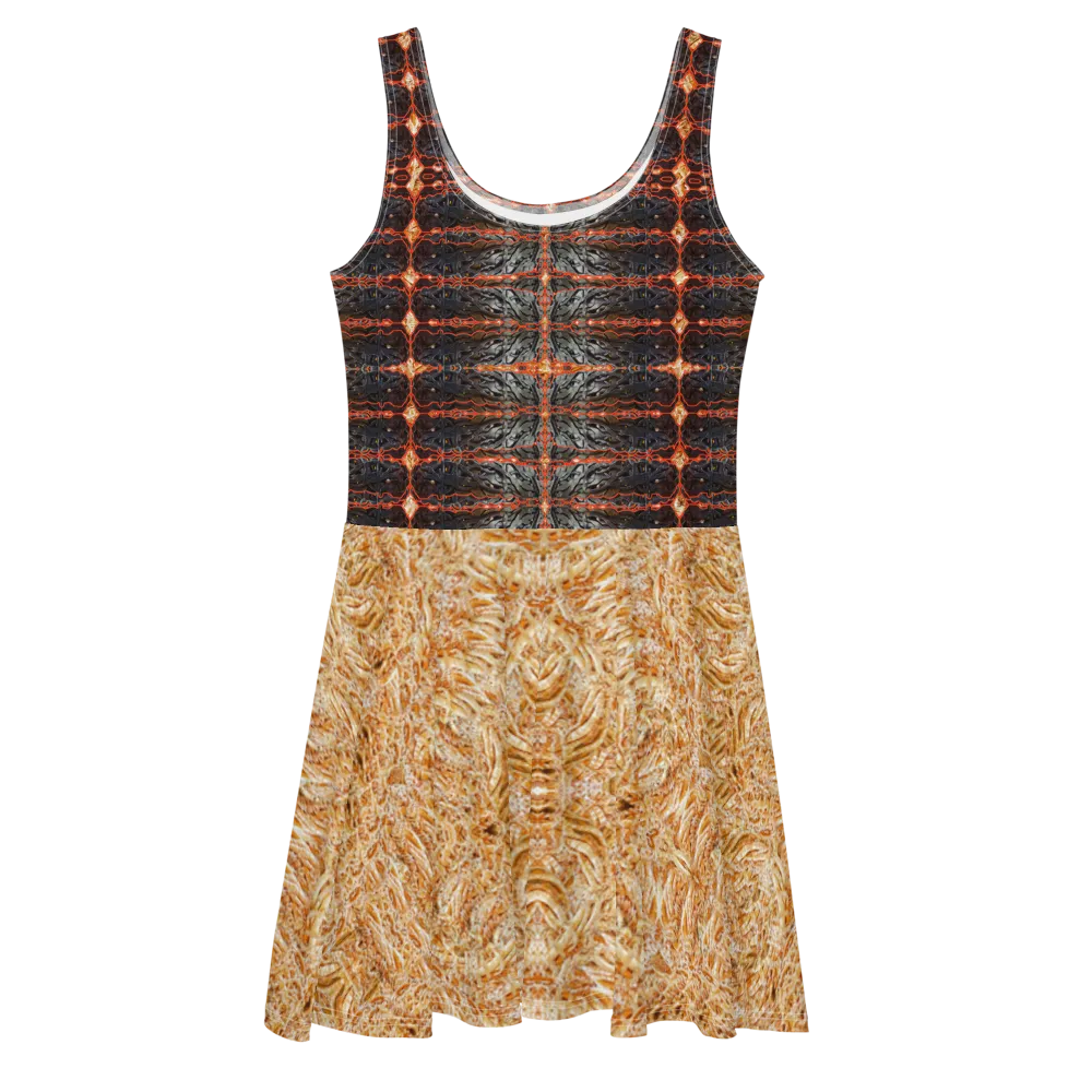 Fitted Skater Dress (Her/Muliebris)(Rind#6 Tree Link Ouroboros Smith Fabric) RJSTHW2021 RJS