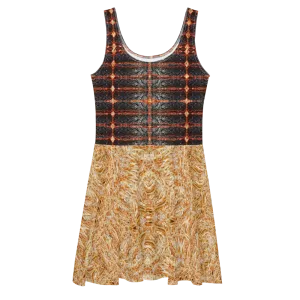 Fitted Skater Dress (Her/Muliebris)(Rind#6 Tree Link Ouroboros Smith Fabric) RJSTHW2021 RJS