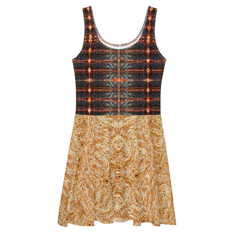 Fitted Skater Dress (Her/Muliebris)(Rind#6 Tree Link Ouroboros Smith Fabric) RJSTHW2021 RJS