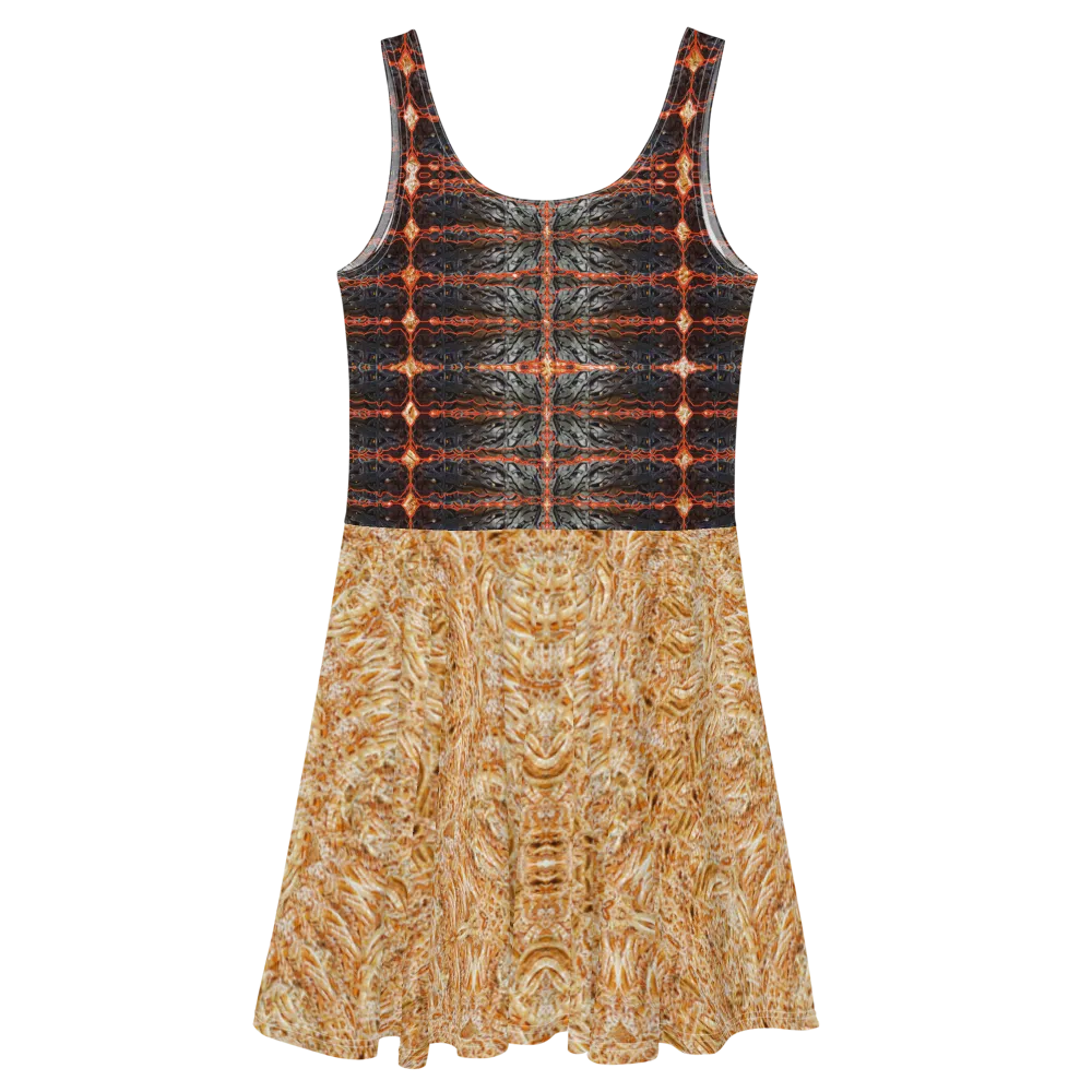 Fitted Skater Dress (Her/Muliebris)(Rind#6 Tree Link Ouroboros Smith Fabric) RJSTHW2021 RJS