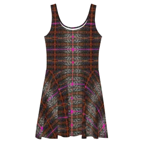 Fitted Skater Dress (Her/Muliebris)(Rind#7 Tree Link) RJSTH@Fabric#7 RJSTHW2021 RJS