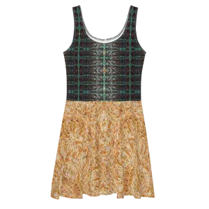 Fitted Skater Dress (Her/Muliebris)(Rind#8 Tree Link Ouroboros Smith Fabric) RJSTHW2021 RJS