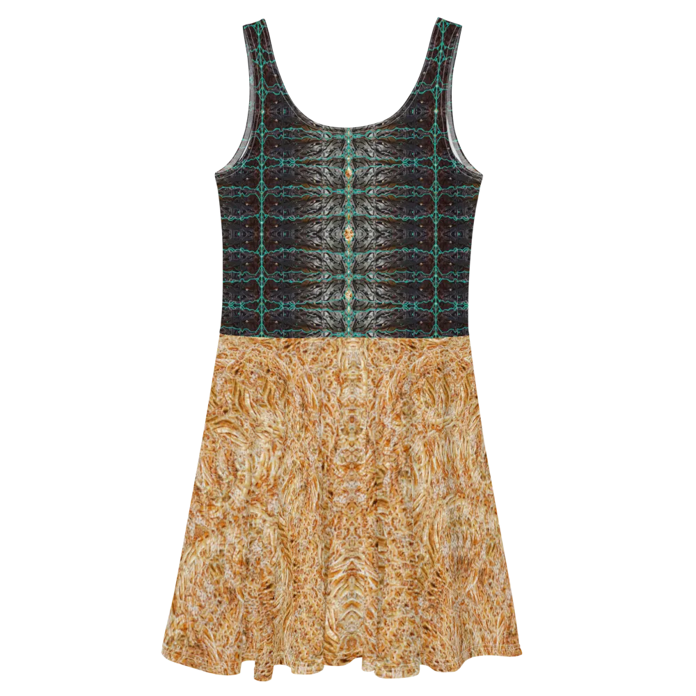 Fitted Skater Dress (Her/Muliebris)(Rind#8 Tree Link Ouroboros Smith Fabric) RJSTHW2021 RJS