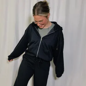 Flights Not Feelings Lounge Zip Up
