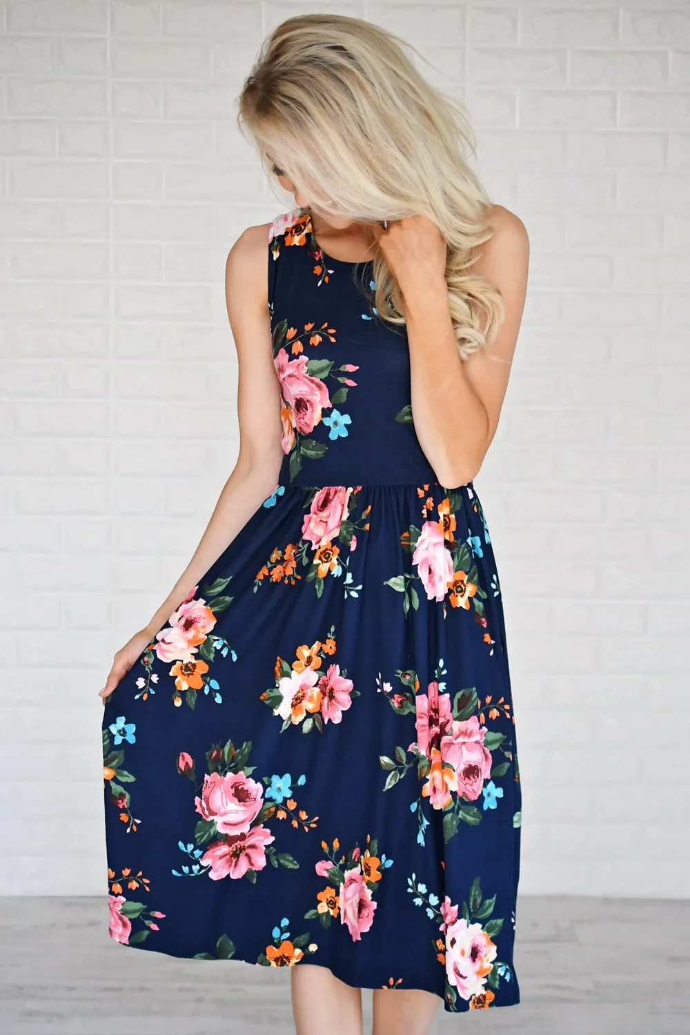 Floral My Heart Midi Dress