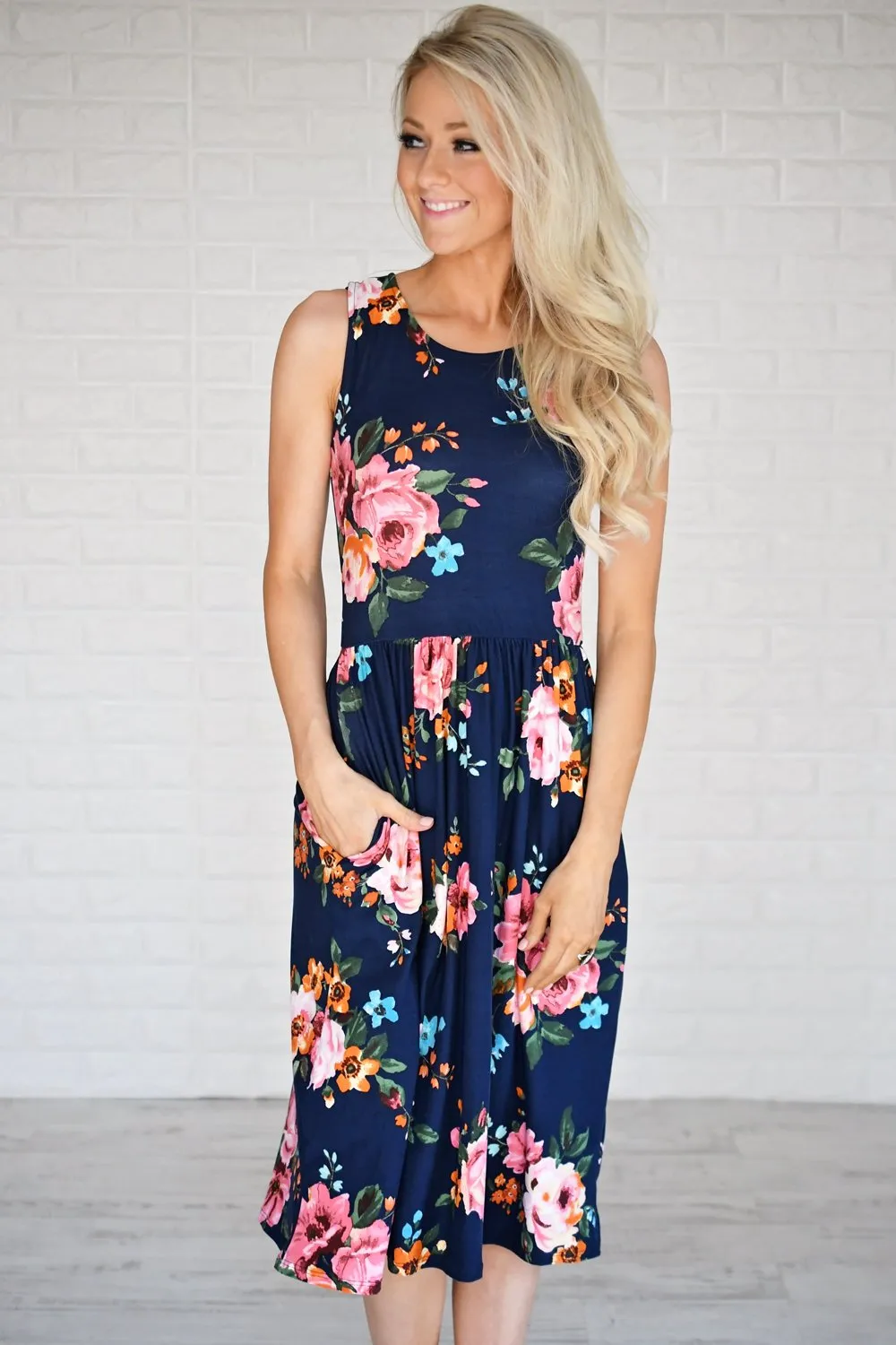 Floral My Heart Midi Dress