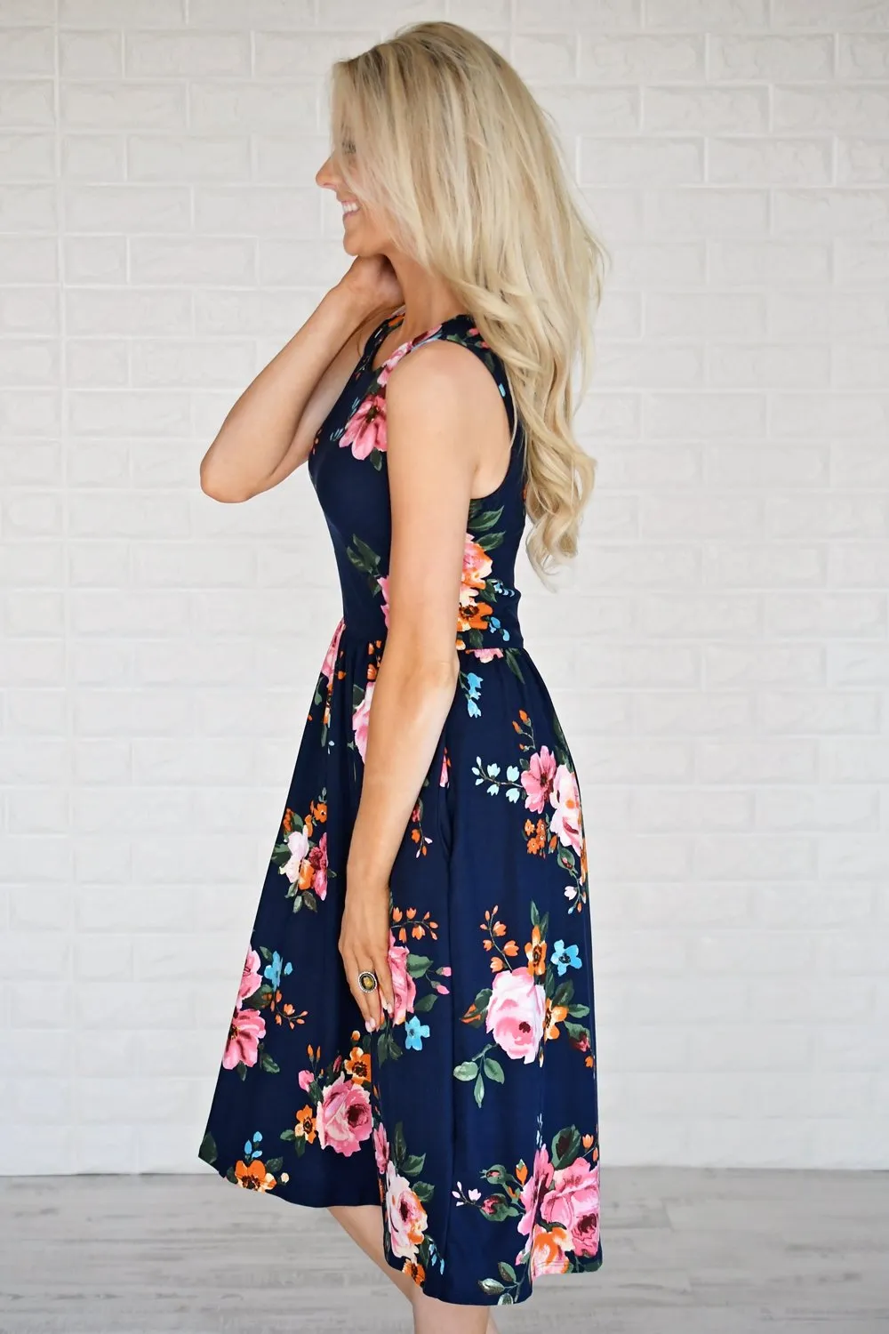 Floral My Heart Midi Dress