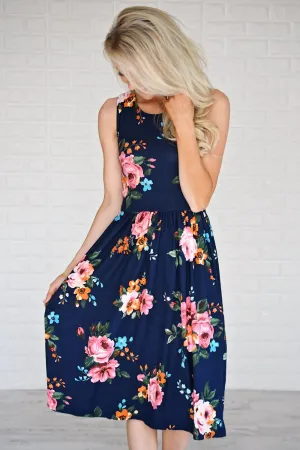 Floral My Heart Midi Dress