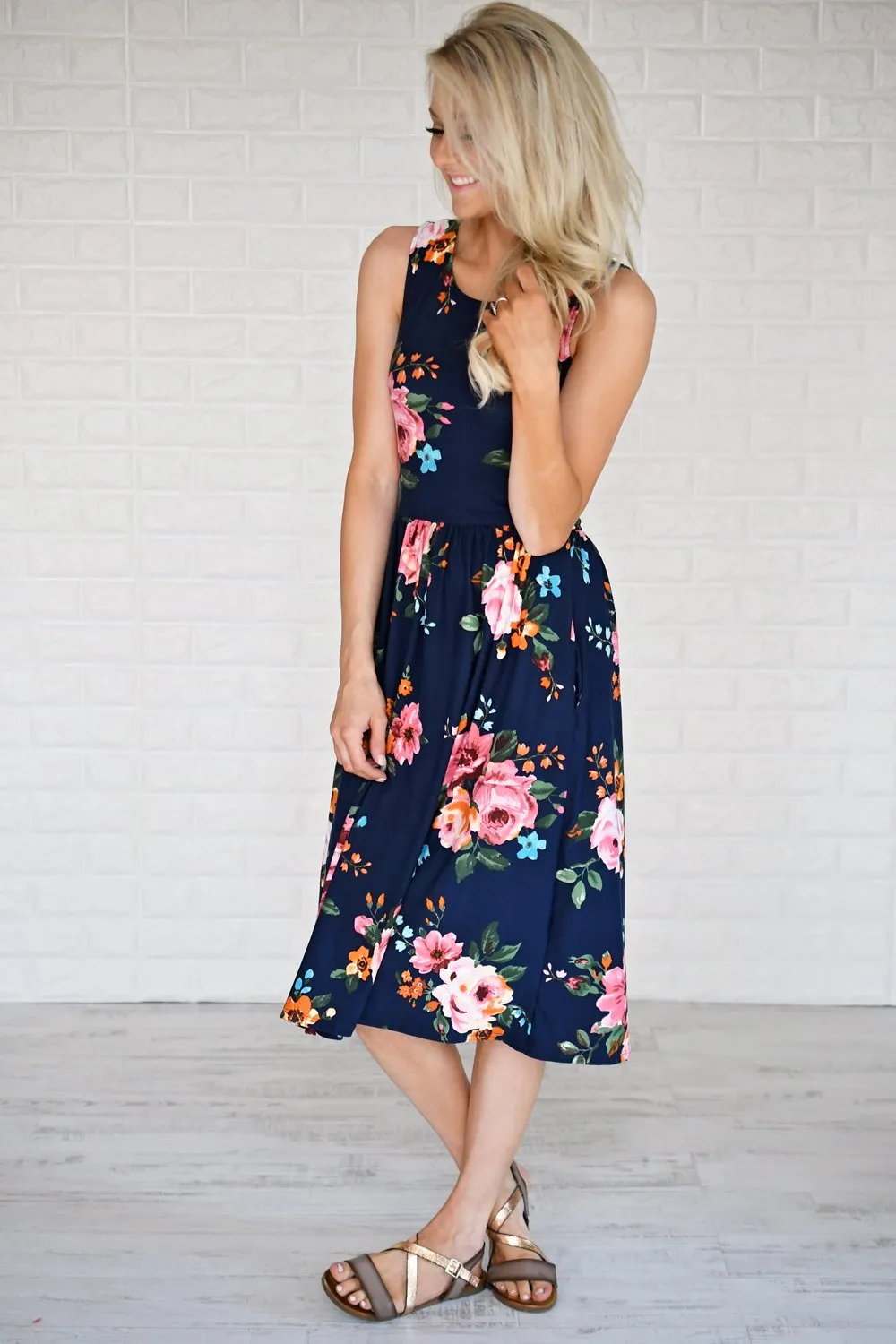 Floral My Heart Midi Dress