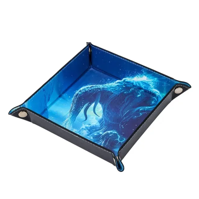 Foldable Dice Tray | Kraken | Blue
