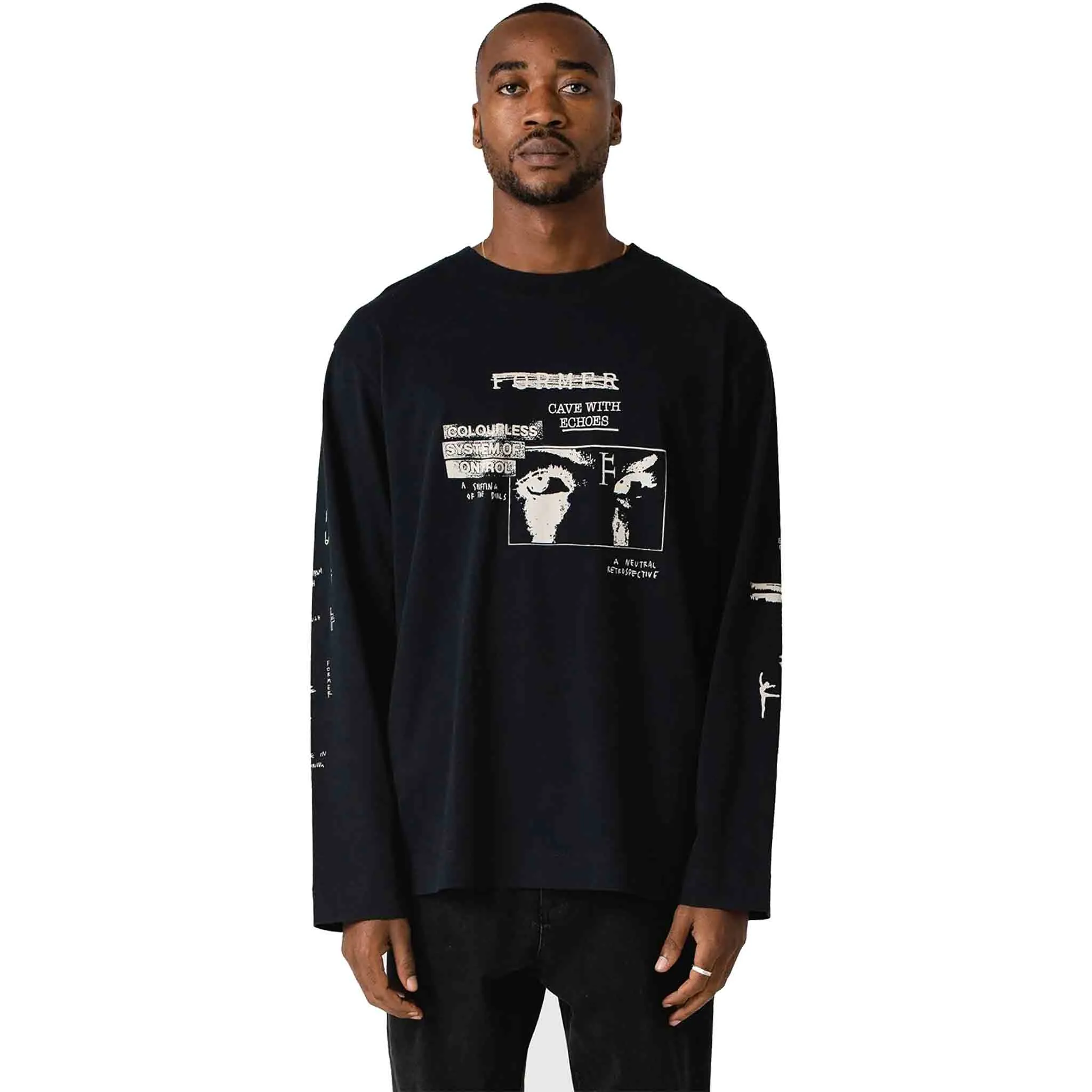 Former Shifting Long Sleeve Tee Black