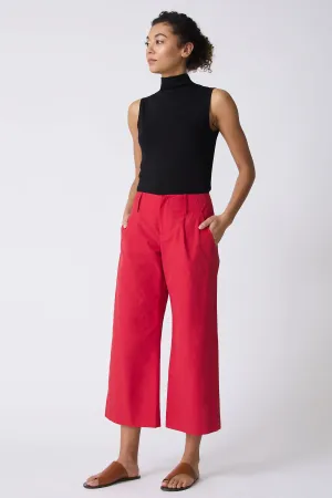Gabby Crop Pant - Red