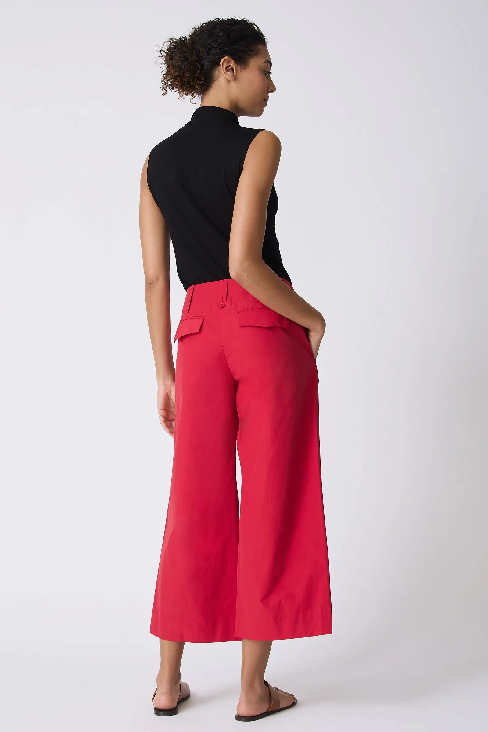 Gabby Crop Pant - Red