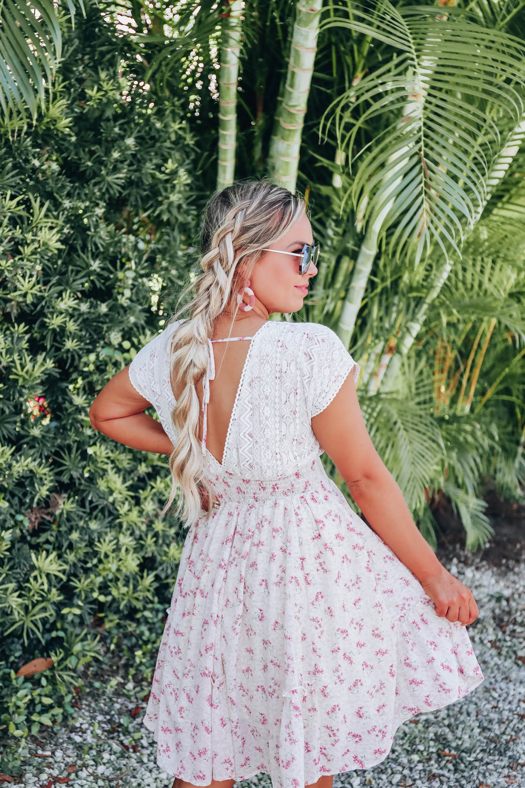 Garden Of Lace Chiffon Dress