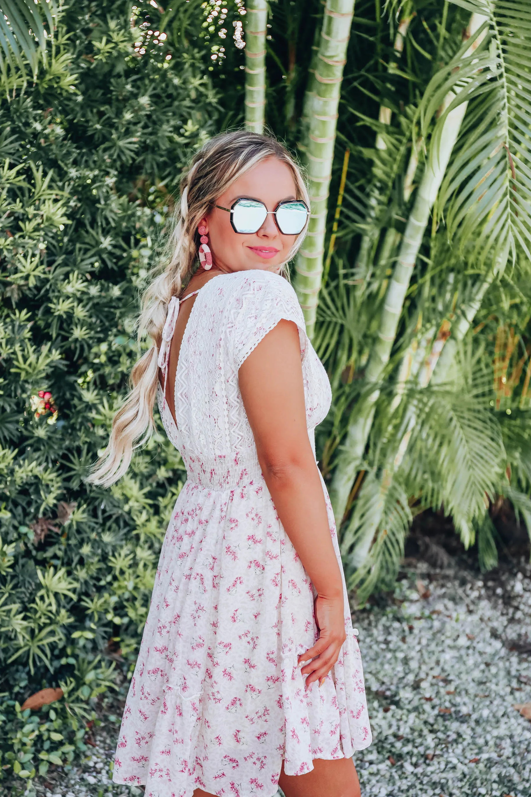 Garden Of Lace Chiffon Dress