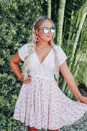Garden Of Lace Chiffon Dress