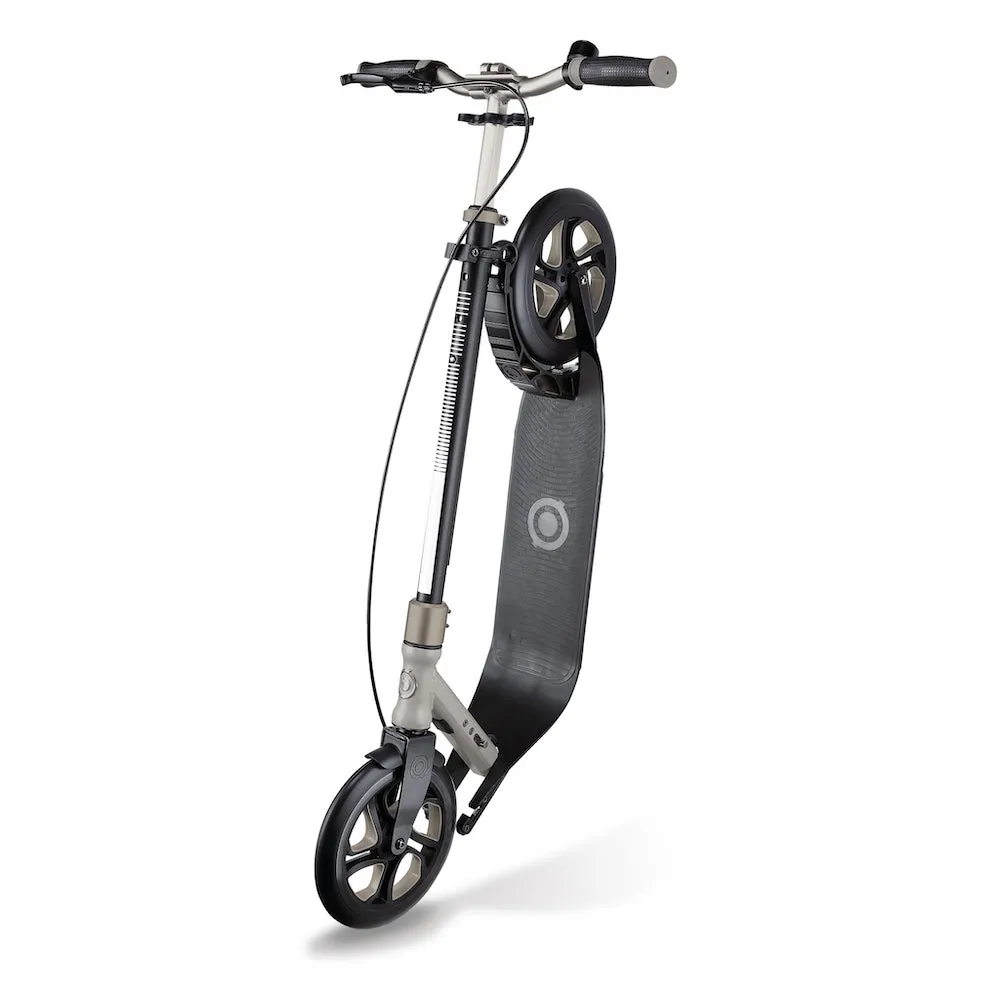 Globber One NL230 Ultimate Big Wheels Adult Kick Scooter - Titanium/Lead Grey