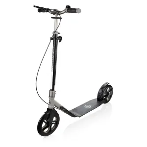 Globber One NL230 Ultimate Big Wheels Adult Kick Scooter - Titanium/Lead Grey