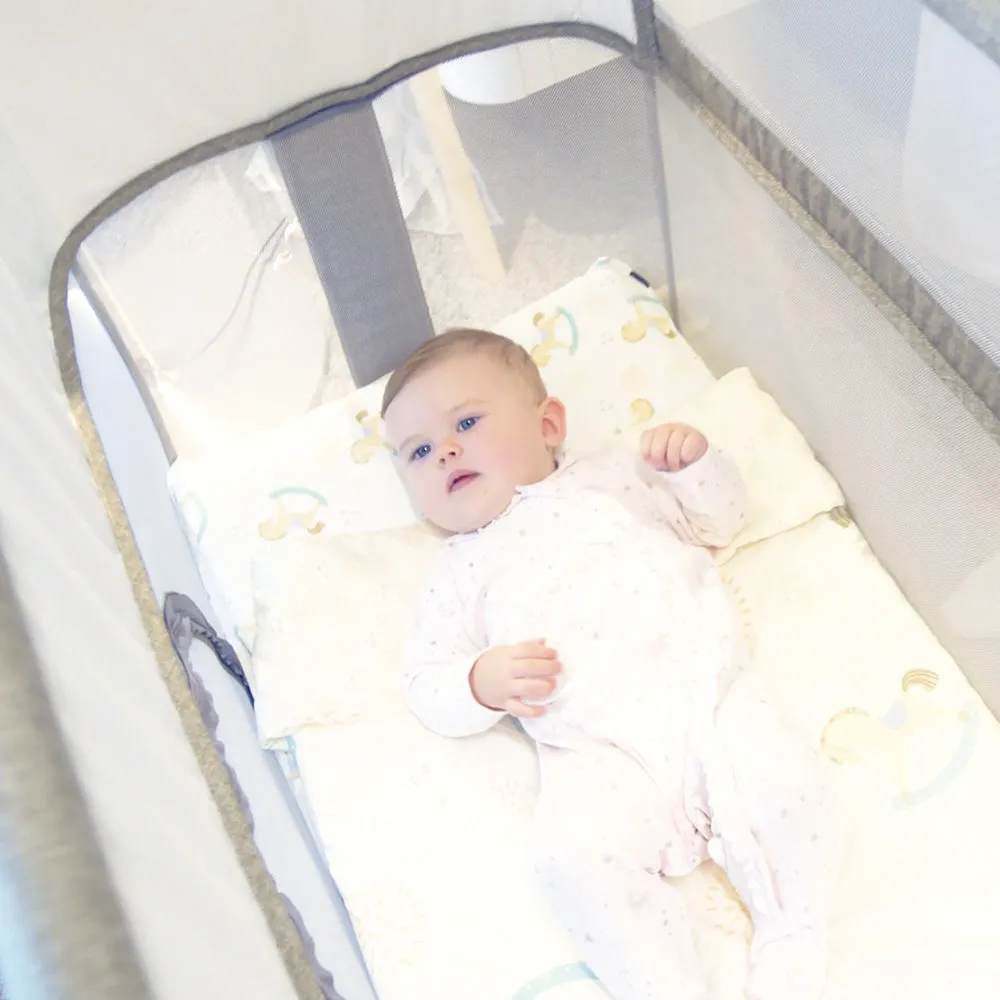 HAPPA 4 in 1 Cot n Play - Ocean Blue ( Free Peter Rabbit Pillow )