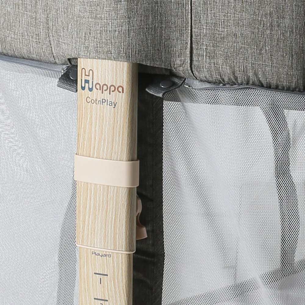 HAPPA 4 in 1 Cot n Play - Stone