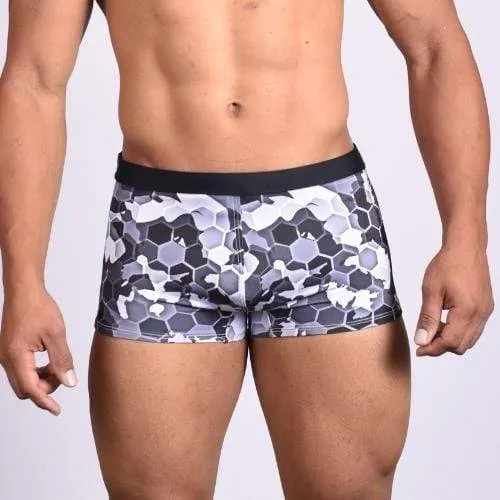 Honeycomb Camo Trunks Swimsuit