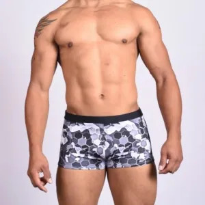 Honeycomb Camo Trunks Swimsuit