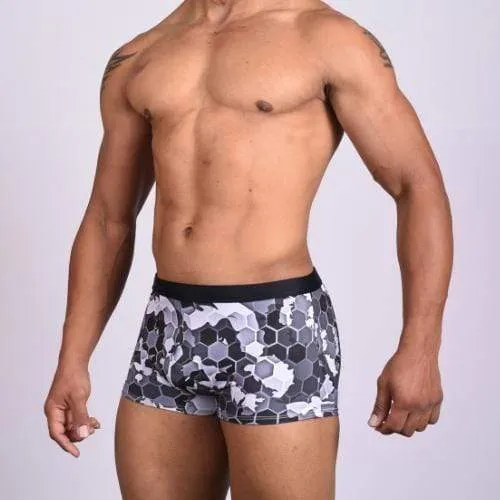 Honeycomb Camo Trunks Swimsuit