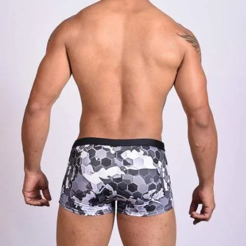 Honeycomb Camo Trunks Swimsuit