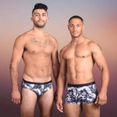 Honeycomb Camo Trunks Swimsuit