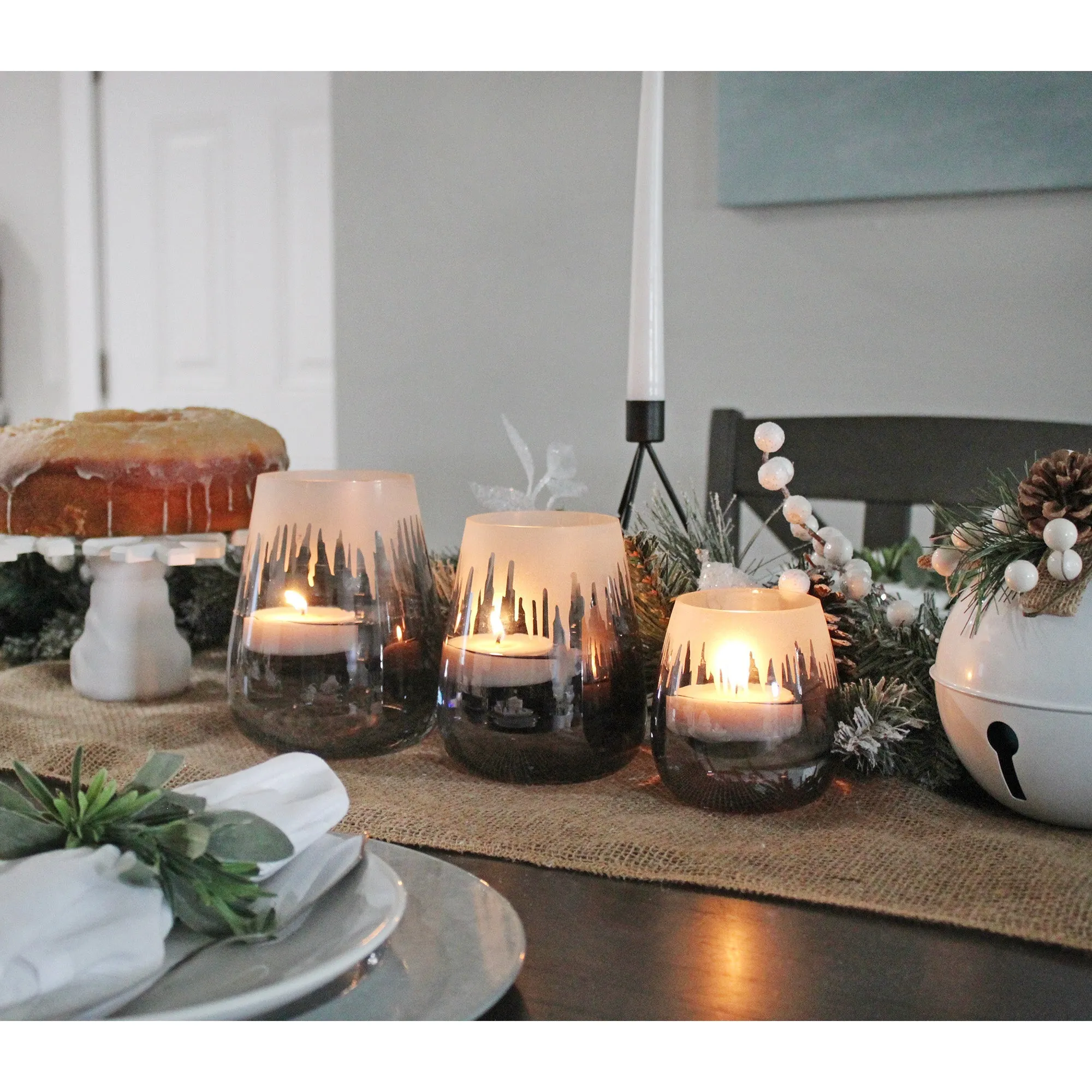 Hurricane Lamp Candle Holders (Case of 12)