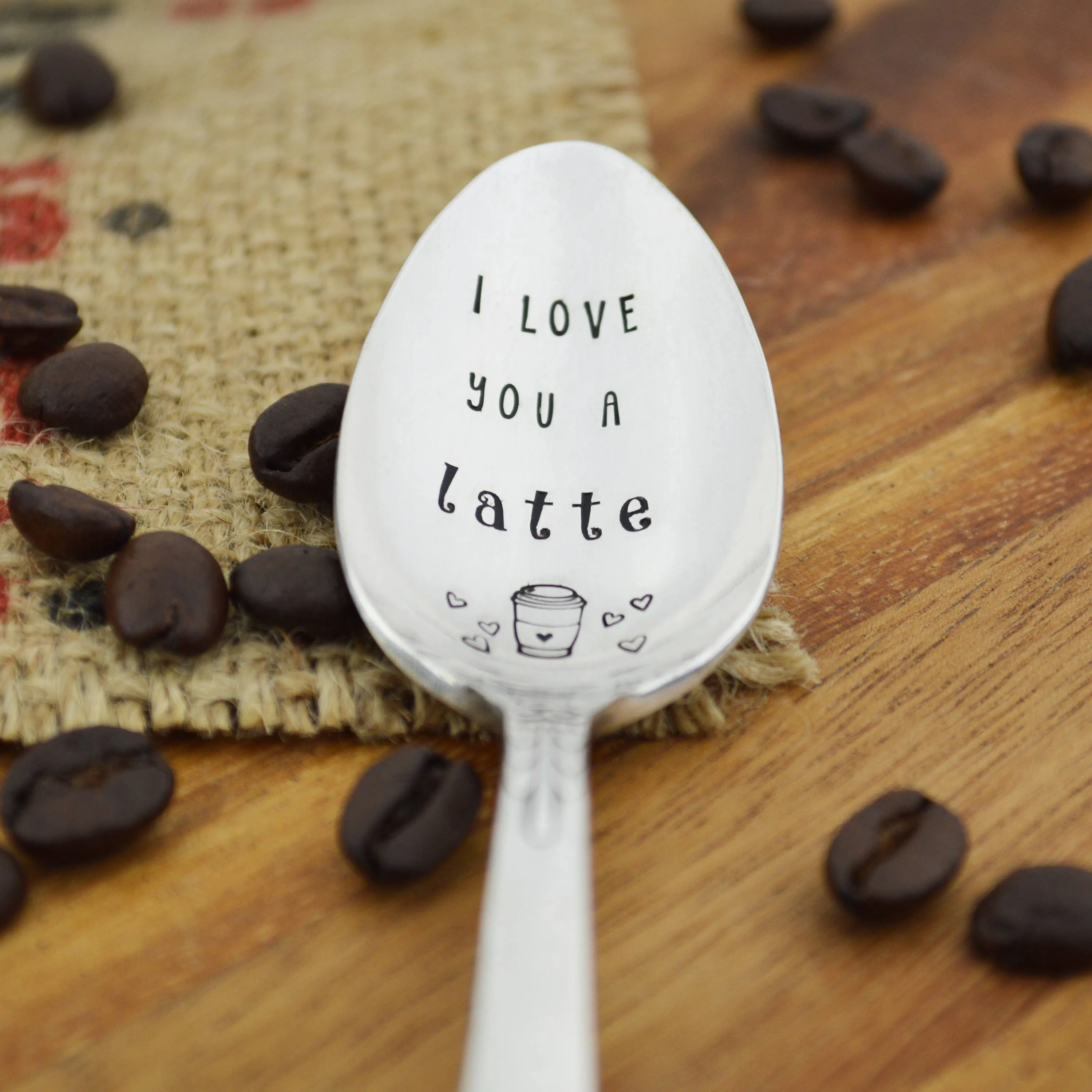 I Love You A Latte Vintage Spoon