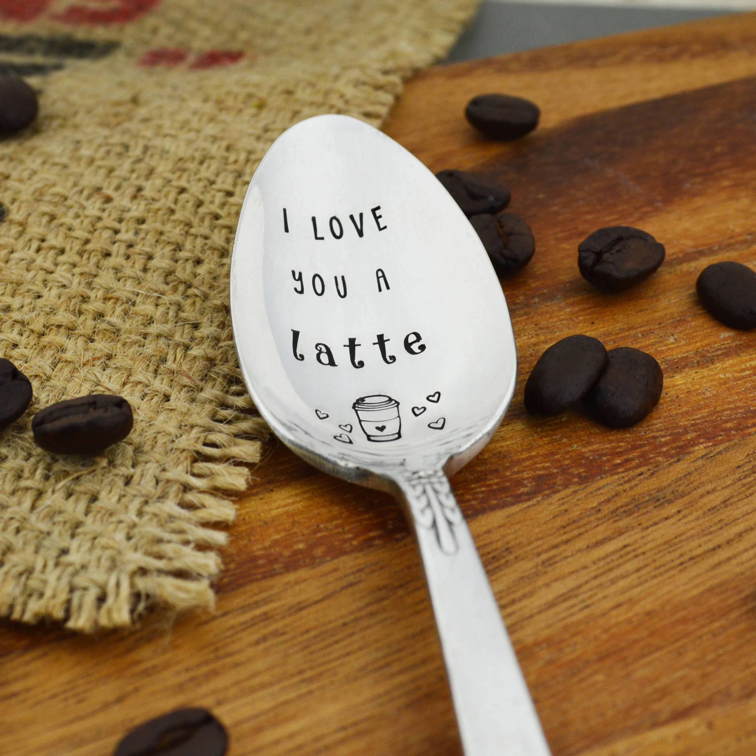 I Love You A Latte Vintage Spoon