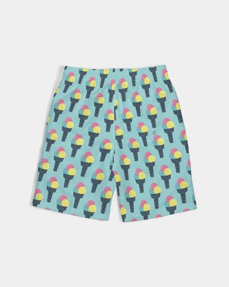 Ice Cream Masculine Youth Swim Trunk