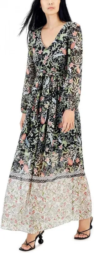 INC International Concepts Womens Tie Waist Long Maxi Dress 10849425
