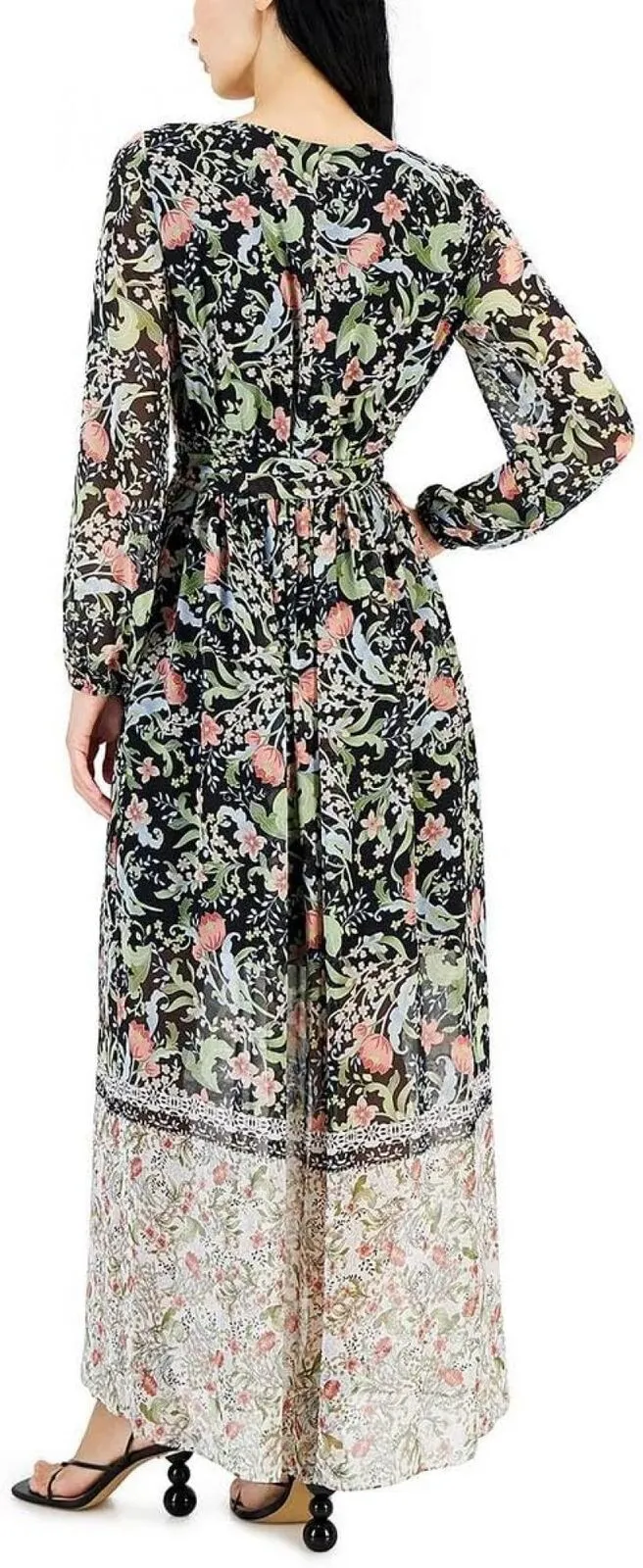 INC International Concepts Womens Tie Waist Long Maxi Dress 10849425