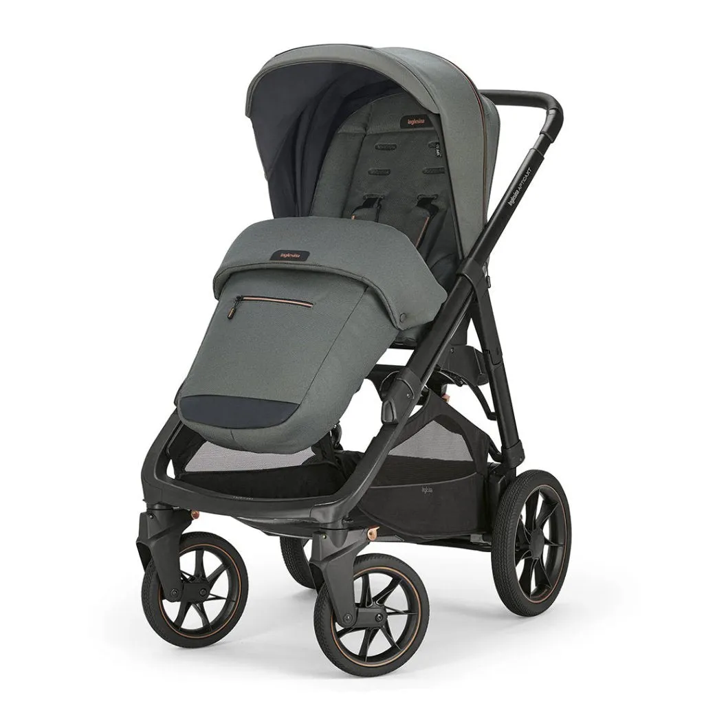 INGLESINA Aptica XT 5 Piece Travel Systems with Car Seat and 360 Rotating Isofix Base - Taiga Green
