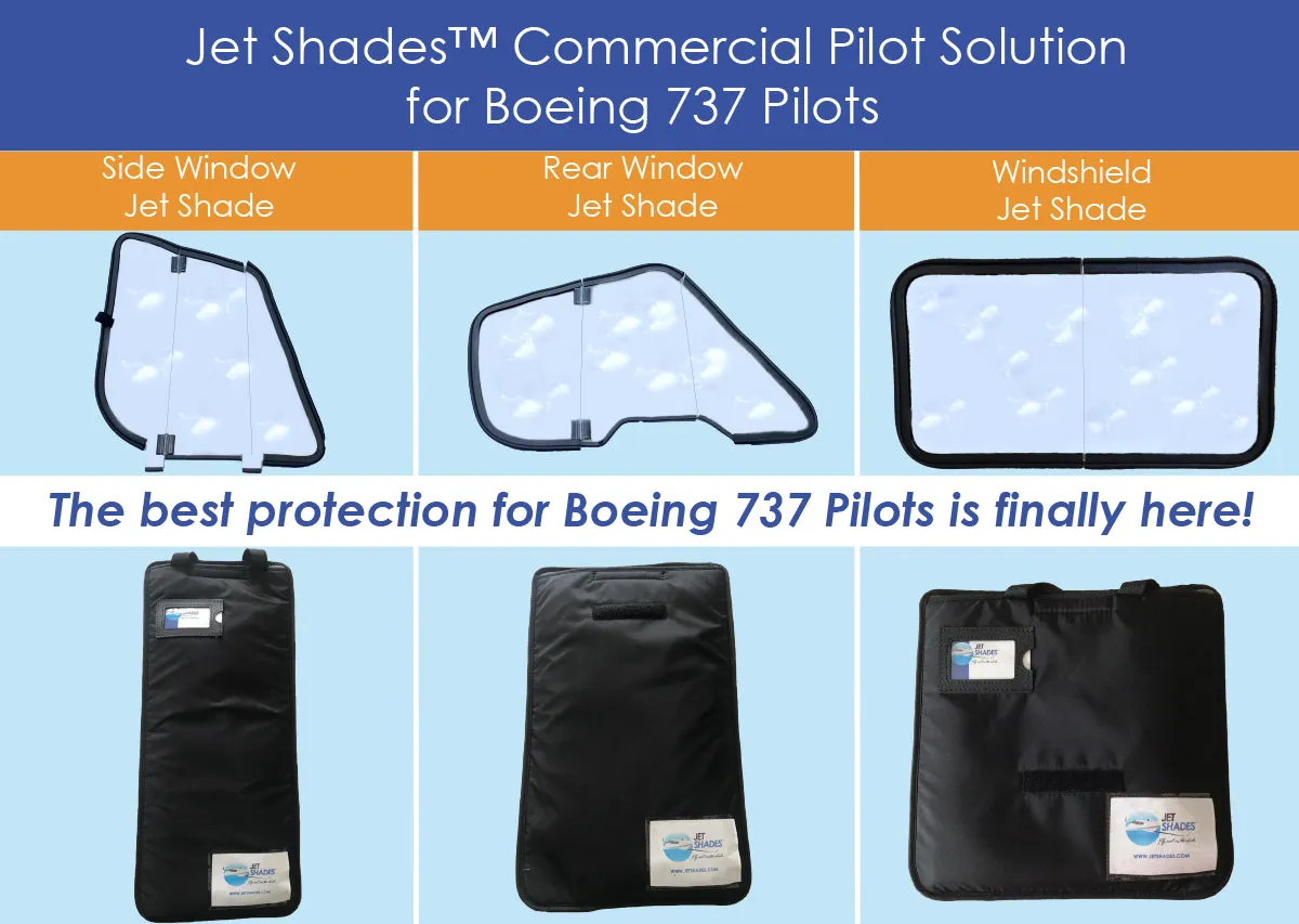 Jet Shades™ Commercial Pilot Solutions for Boeing 737 Pilots