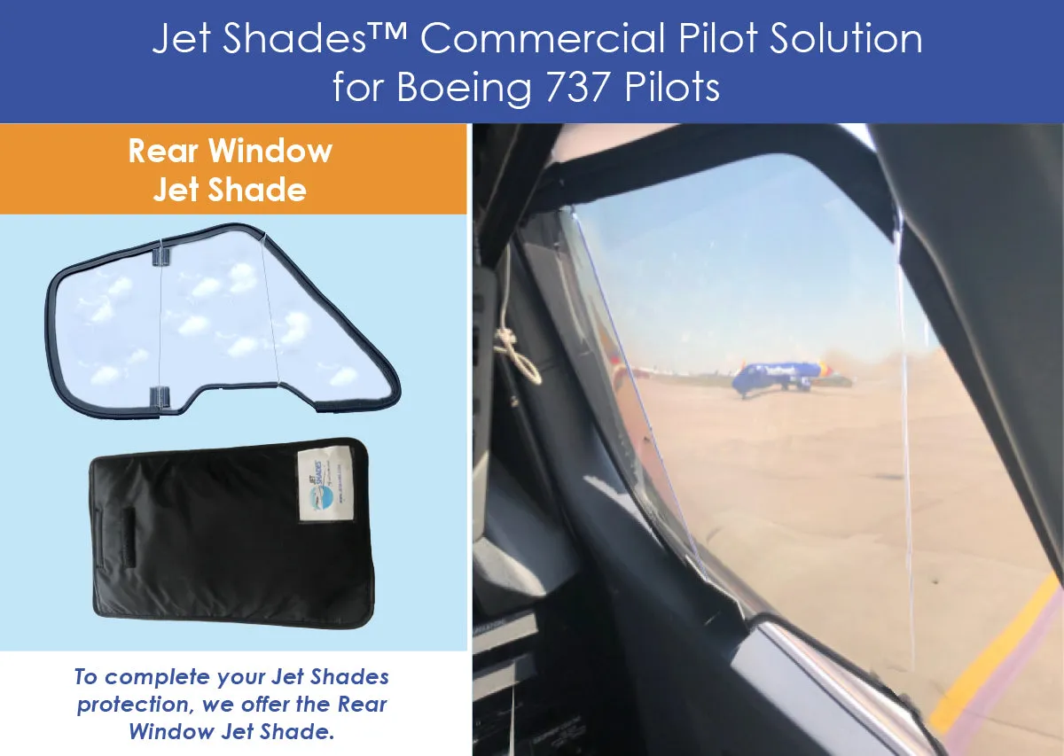 Jet Shades™ Commercial Pilot Solutions for Boeing 737 Pilots