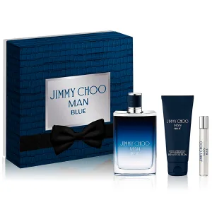 Jimmy Choo Man Blue by Jimmy Choo for Men 3.4 oz EDT 3pc Gift Set