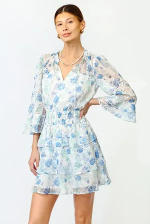 Juliana Eyelet Smocked Mini Dress - FINAL SALE
