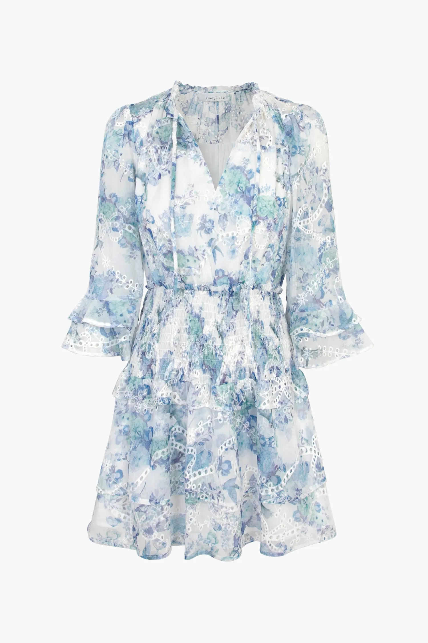 Juliana Eyelet Smocked Mini Dress - FINAL SALE