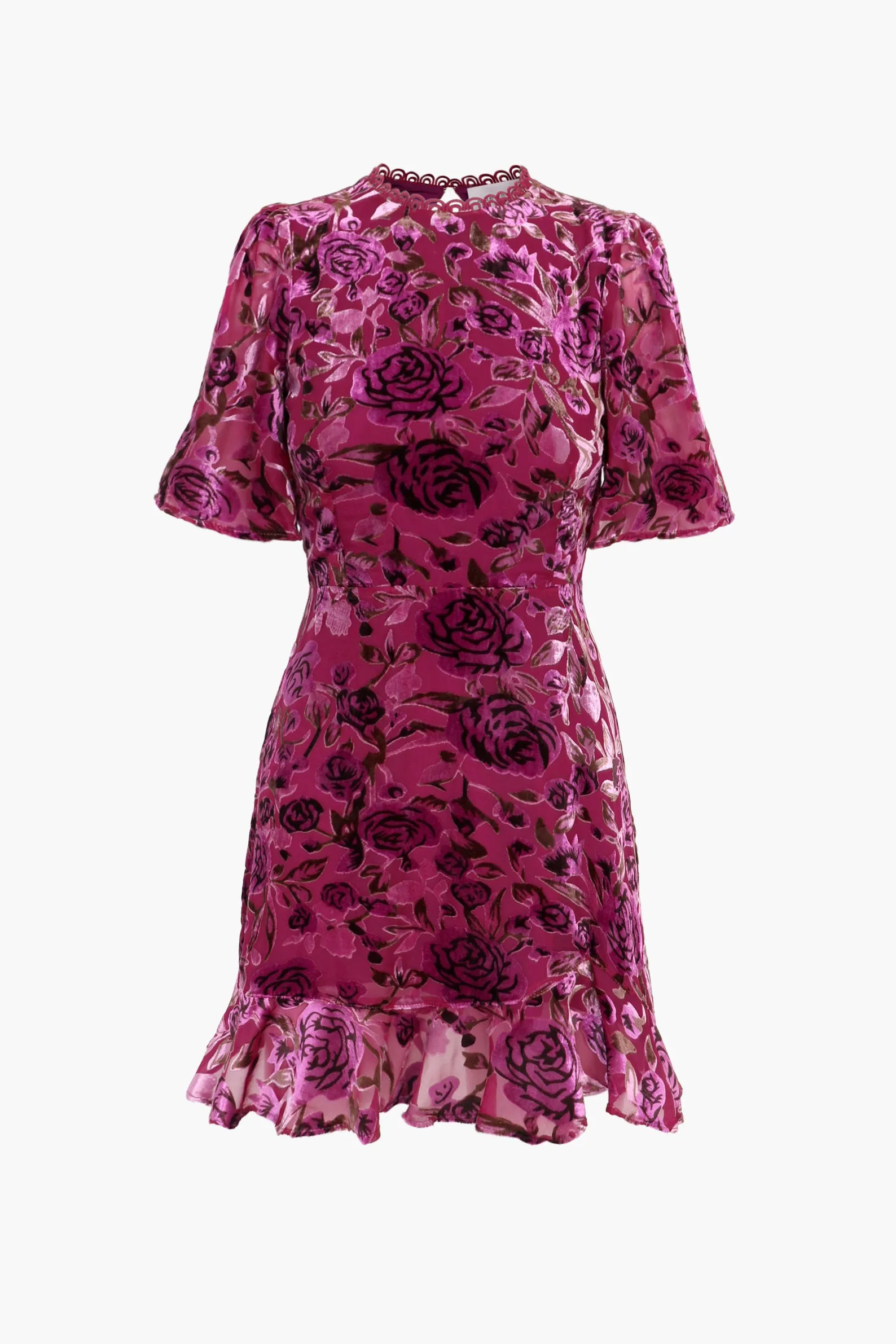 Larita Velvet Burnout Mini Dress