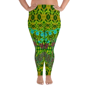 Leggings (Plus Size)(WindSong Flower) RJSTH@Fabric#10 RJSTHW2021 RJS