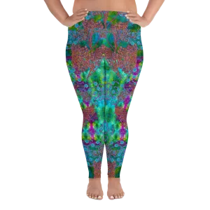 Leggings (Plus Size)(WindSong Flower) RJSTH@Fabric#11 RJSTHW2021 RJS