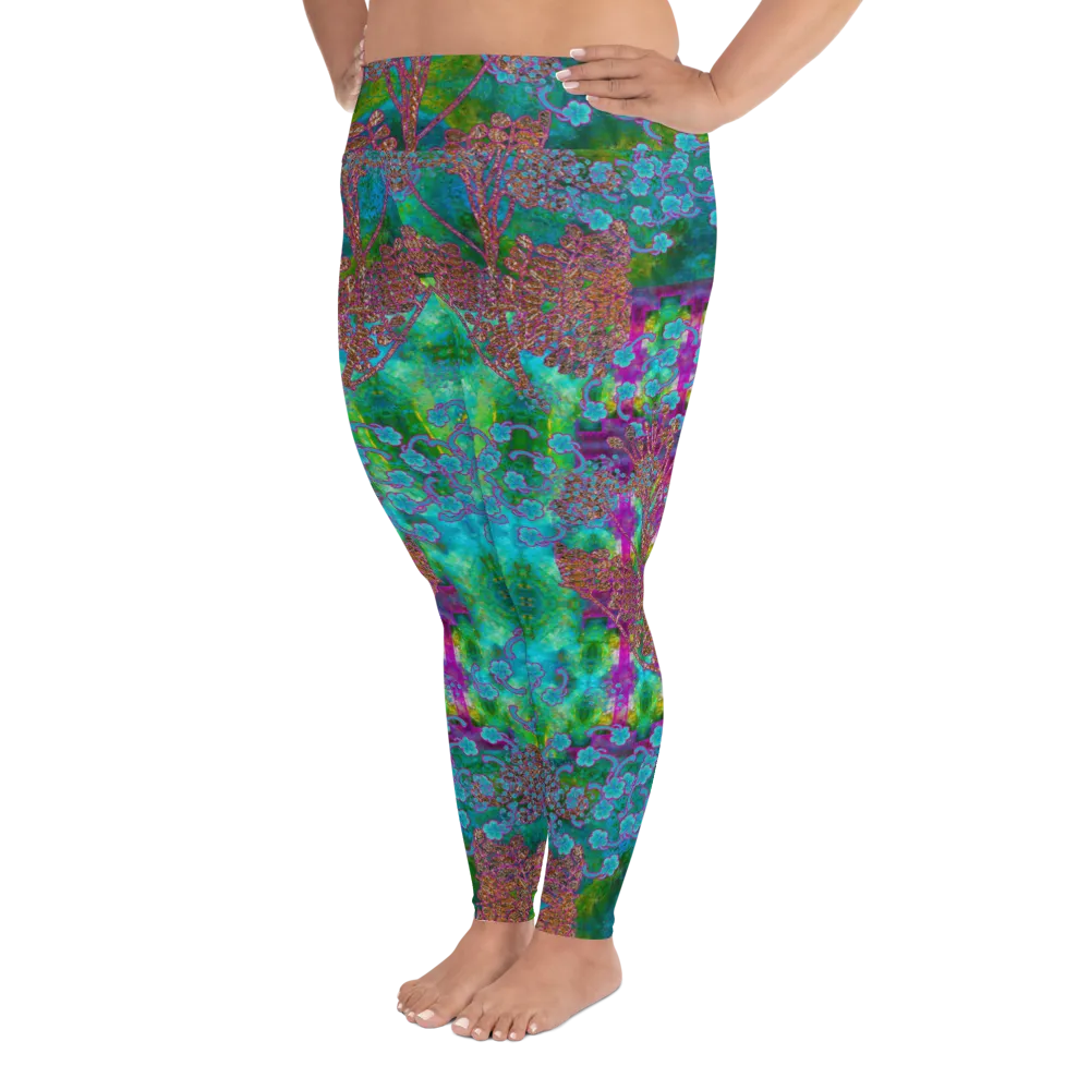 Leggings (Plus Size)(WindSong Flower) RJSTH@Fabric#11 RJSTHW2021 RJS
