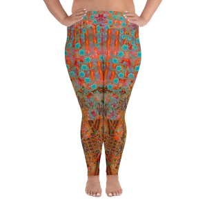 Leggings (Plus Size)(WindSong Flower) RJSTH@Fabric#12 RJSTHW2021 RJS