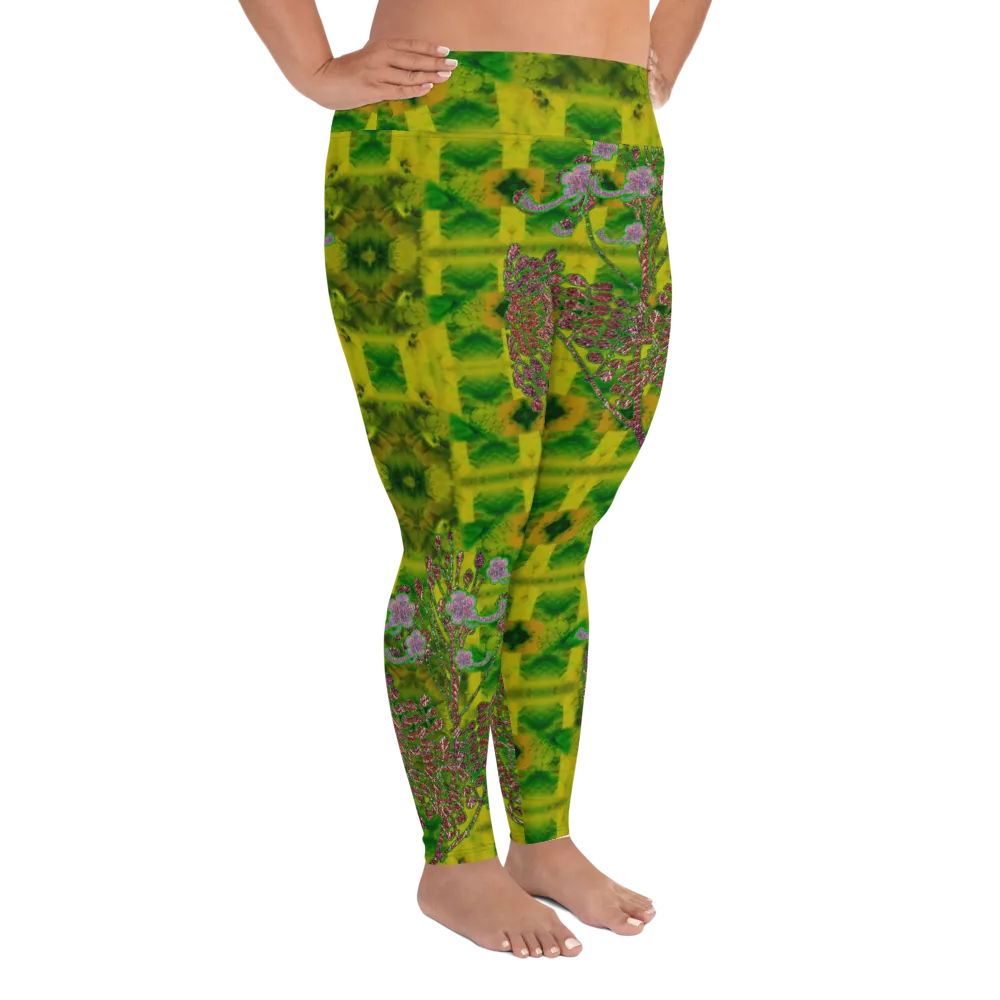 Leggings (Plus Size)(WindSong Flower) RJSTH@Fabric#5 RJSTHW2021 RJS