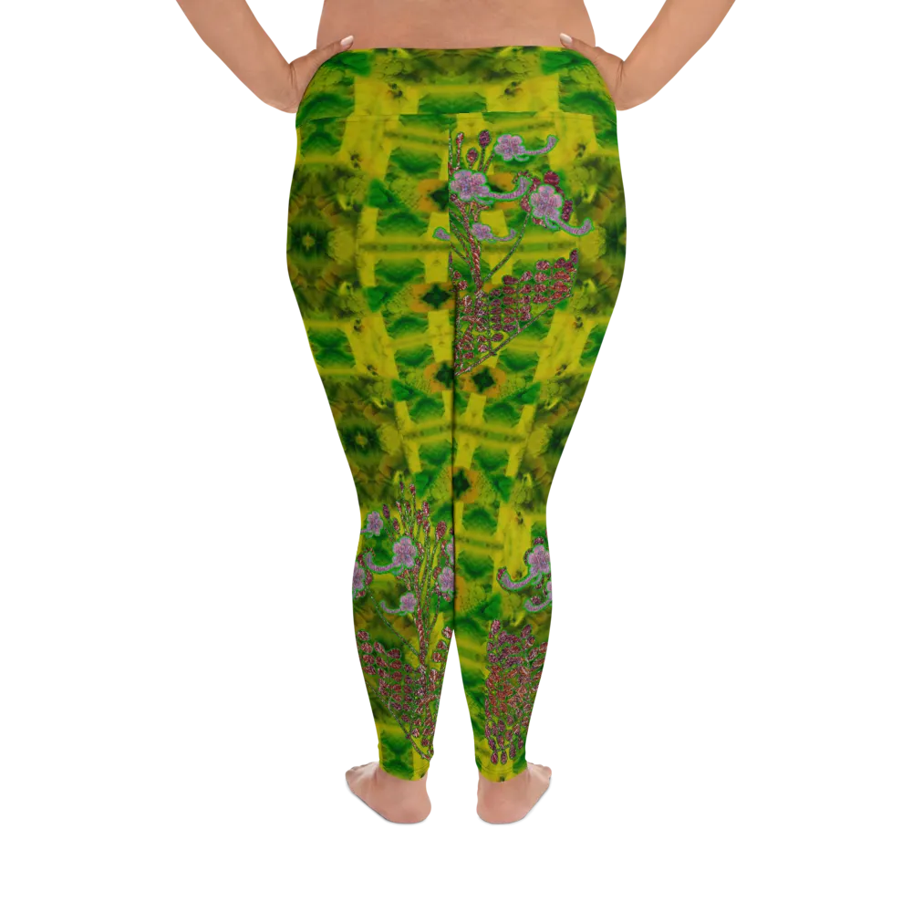 Leggings (Plus Size)(WindSong Flower) RJSTH@Fabric#5 RJSTHW2021 RJS
