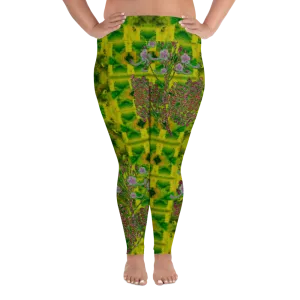 Leggings (Plus Size)(WindSong Flower) RJSTH@Fabric#5 RJSTHW2021 RJS
